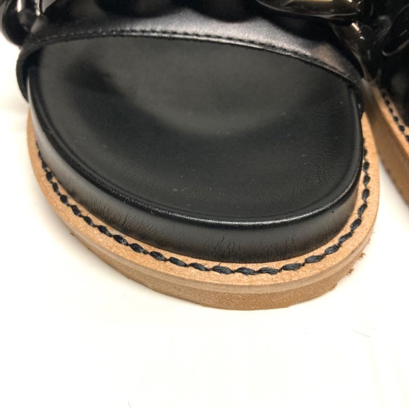 NWOT Vince Camuto Leather Kenendys Slide Sandals - Picture 5 of 13